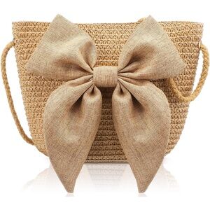 Boho Straw Crossbody Bag